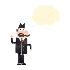 retro cartoon detective solving case