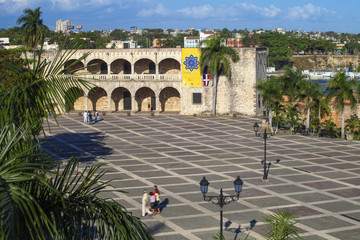 Plaza Espana, Alcazar de Colon, Colonial Zone, Santo Domingo, Dominican Republic