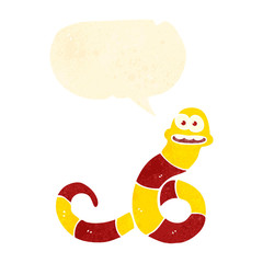 retro cartoon snake