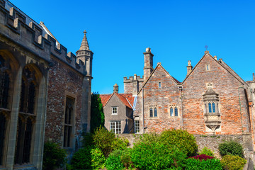Naklejka premium alte Gebäude in Wells, England