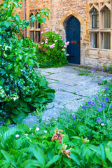 alte Häuser in Vicars Close, Wells, England