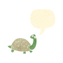 retro cartoon tortoise