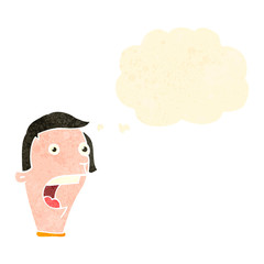retro cartoon shocked man