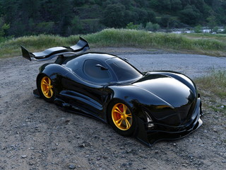 Naklejka premium スポーツカー