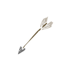 retro cartoon arrow