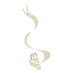 retro cartoon scroll banner