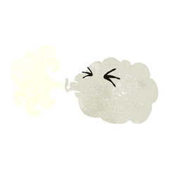 retro cartoon cloud