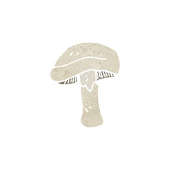 retro cartoon mushroom