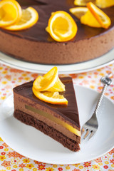 Orange Chocolate Mousse Cake