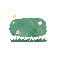 retro cartoon hedge