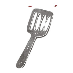 retro cartoon spatula