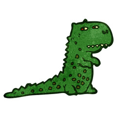 retro cartoon dinosaur