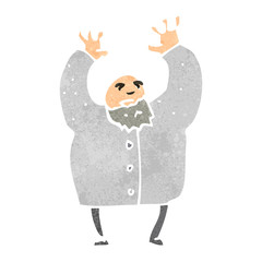 retro cartoon mad scientist
