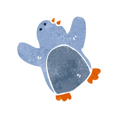 Obraz premium retro cartoon penguin