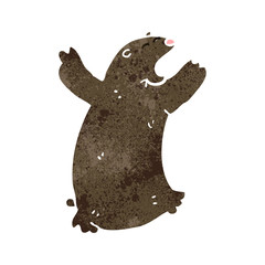 retro cartoon bear