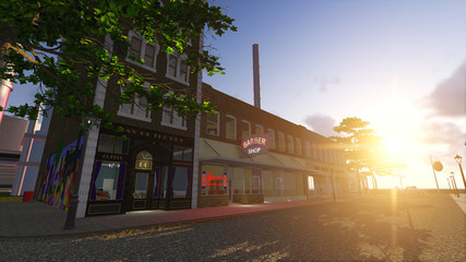 Naklejka premium Old buildings