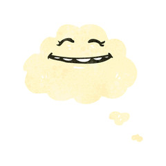 retro cartoon cloud