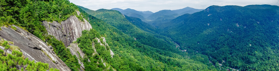 lake lure and chimney rock landscapes