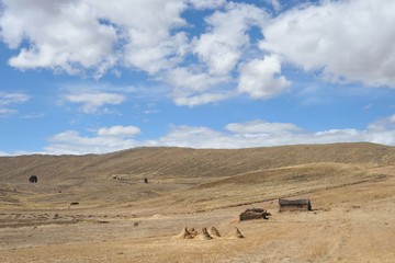Mountain Bolivian villages in the Altiplano