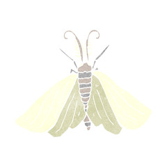 retro cartoon butterfly