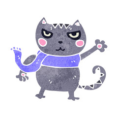 retro cartoon cat
