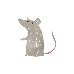 retro cartoon little mouse