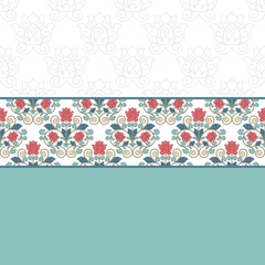 Floral oriental pattern in vintage style.