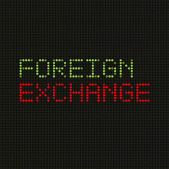 Words on market LED screen
