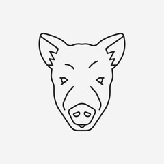 animal line icon