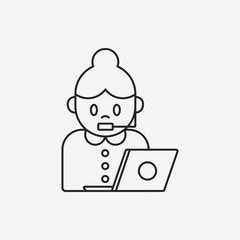 Occupation line icon