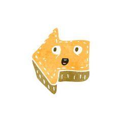 retro cartoon pointing arrow