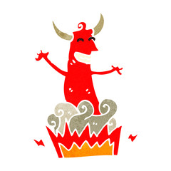 retro cartoon devil