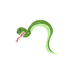 retro cartoon snake