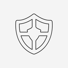 shield line icon