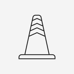 Roadblocks line icon