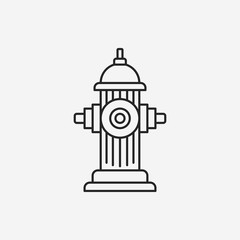 Fire hydrant line icon