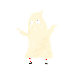 retro cartoon ghost