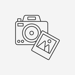 camera line icon