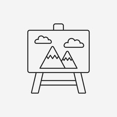 painting line icon