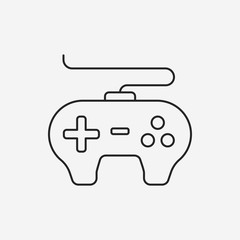 game controller line icon