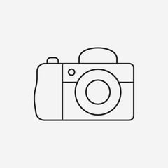 camera line icon
