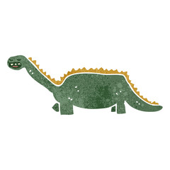 retro cartoon dinosaur