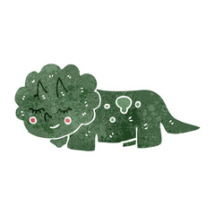 retro cartoon dinosaur