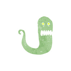 retro cartoon spooky ghost