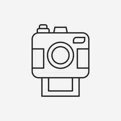 camera line icon
