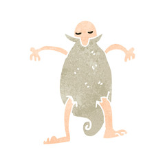 retro cartoon bearded old man