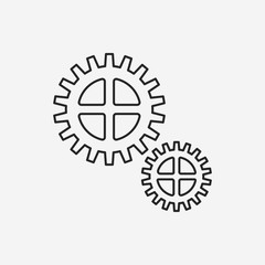 Gear line icon
