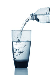 Water being poured into glass