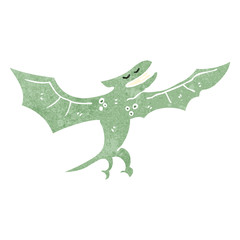 Fototapeta premium funny retro cartoon dinosaur