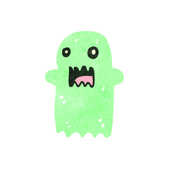 retro cartoon ghost